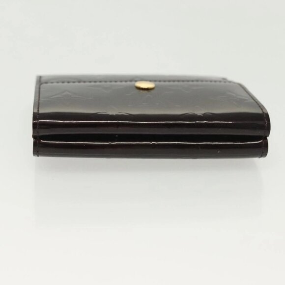 LOUIS VUITTON Vernis Porte Monnaie Bier Cartes Crdit Amarante M93519 Auth sw1441 - Picture 7 of 16